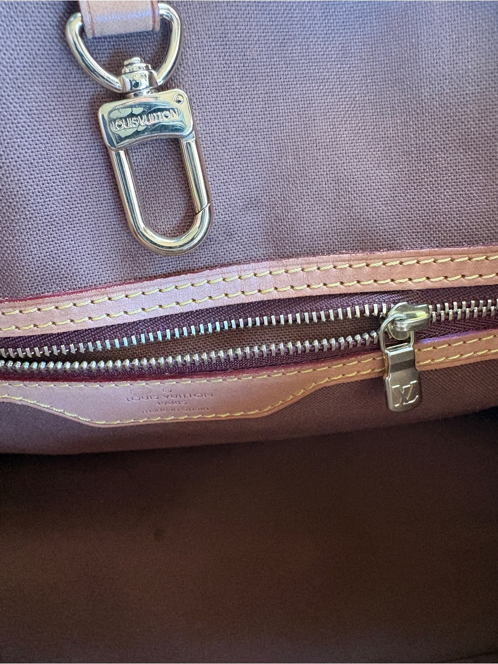 Louis Vuitton Batignolles Tote in Dark Brown with leather trim.  COA - Picture 3 of 13